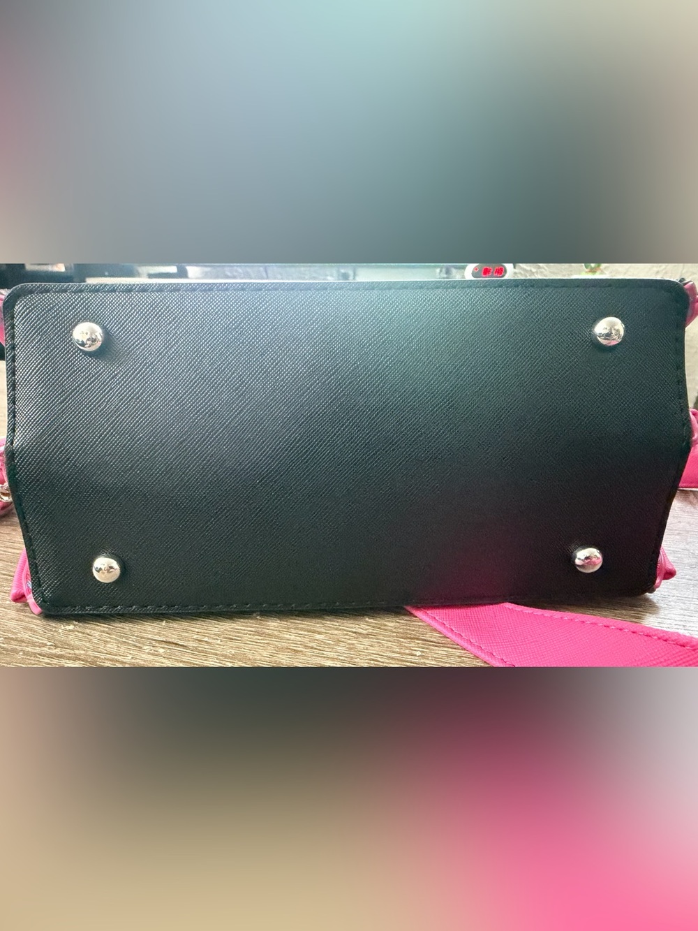 Loungefly Spider Emblem Crossbody Bag - Pink, Black & White - Picture 3 of 5